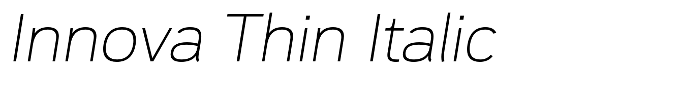 Innova Thin Italic